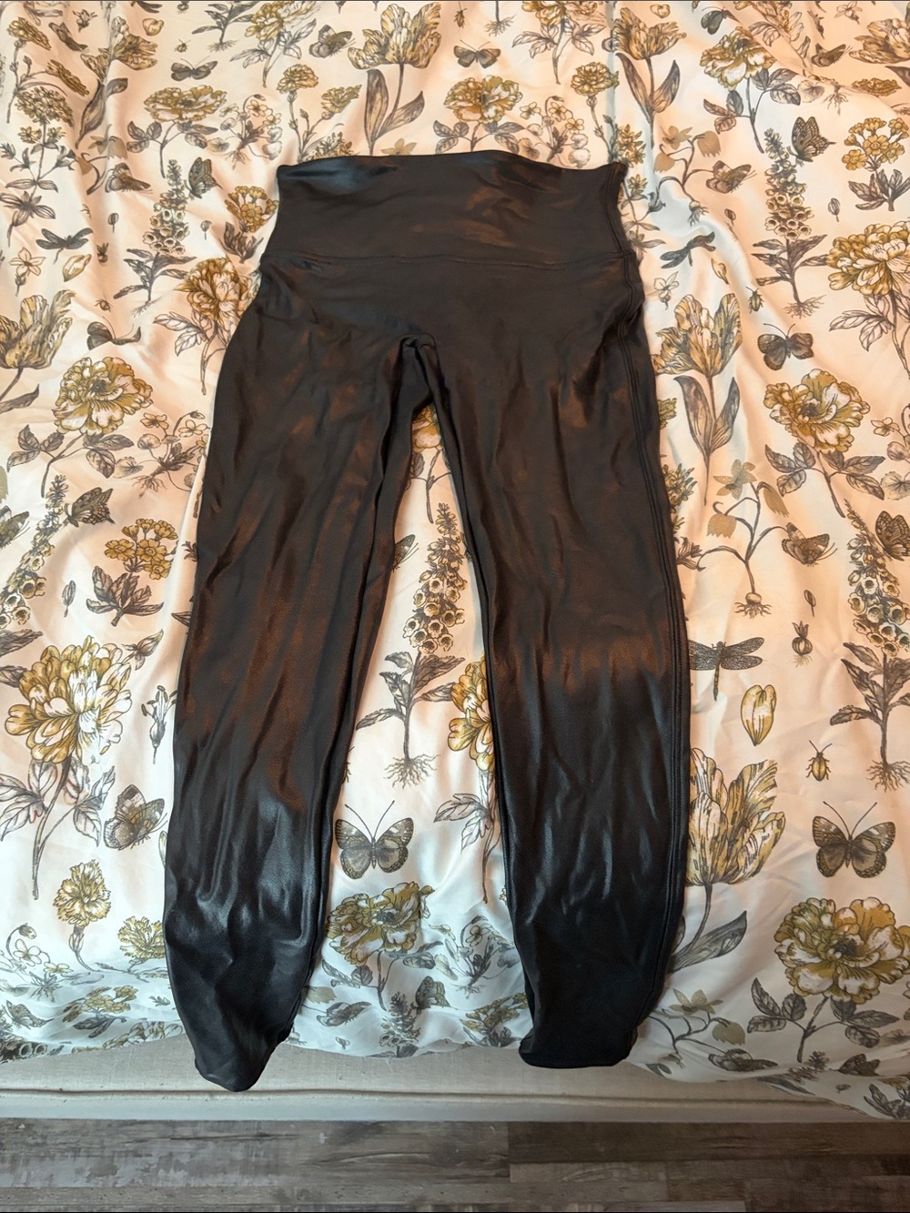 Spanx Black Faux Leather High-Waist‎ Leggings